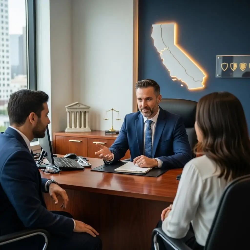 Clients consulting with a trusted asset protection firm in California